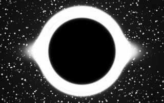 محاكاة للثقب الأبيض.